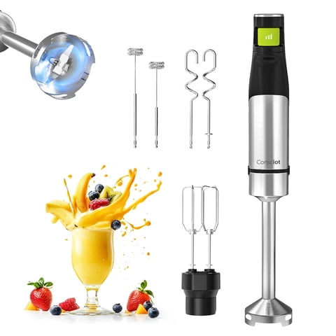 Batidora De Mano Consciot 4 En 1 Máx. 1100 W Con Acero