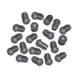 thumbnail image 3 of 20 Piezas Insertos De Tubo Redondo 19mm Protección De Muebles Para Portaequipajes Escaleras 19mm X 29mm Negro, 3 of 5