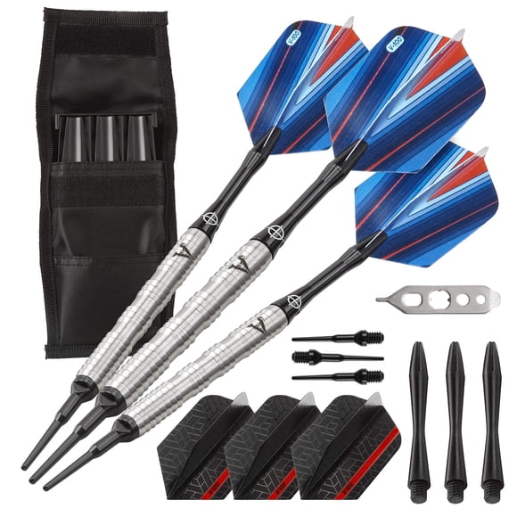 Darts Viper Sidewinder, punta blanda de tungsteno, 18 g, con funda