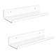 thumbnail image 3 of Estantes De Pared Flotantes De Acrílico De 2 Piezas Estantes De Repisa De Pared Modernos Para Dormitorio Transparente, 3 of 5