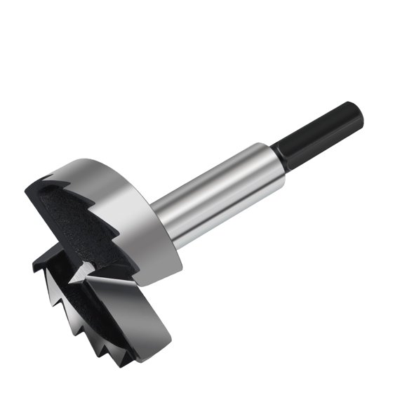 Broca Forstner NIBBLAX de 45 mm con vástago hexagonal para carpintería