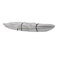 Xusx111 - Cubierta De Kayak Upf 50+, Cubierta De Canoa A Prueba De Polvo Para Almacenamiento Al Aire Libre, Cubierta De Kayak Impermeable 420D Para Barco De Pesca, Gris (Plata, 10 Pies)