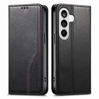 Foxdock Funda Para Samsung Galaxy S26: Cierre Magnético, Soporte Ajustable, Ranuras Para Tarjetas Y Correa Integrada-Negro