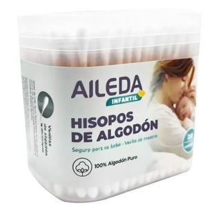 Cotonitos De Algodón Aileda 200 Unidades Varilla Madera
