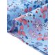 thumbnail image 5 of Agnes Orinda Blusa de Verano Casual para Mujer de Talla Grande con Estampado Floral, Cuello Redondo con Encaje Frontal y Manga Corta, Talla 4X Azul, 5 of 6