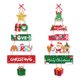 thumbnail image 1 of 2 Paquete Feliz Navidad Porta Hanger Fiesta De Vacaciones Señal Colgante De La Pared Tiene Una Feliz Pequeña Navidad Señal De Casa Decoración De La Pared Para Decoraciones De Puertas De Navi, 1 of 3