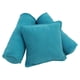 thumbnail image 1 of Juego de cojines Blazing Needles, microgamuza con cordones, azul aguamarina, 1 of 1