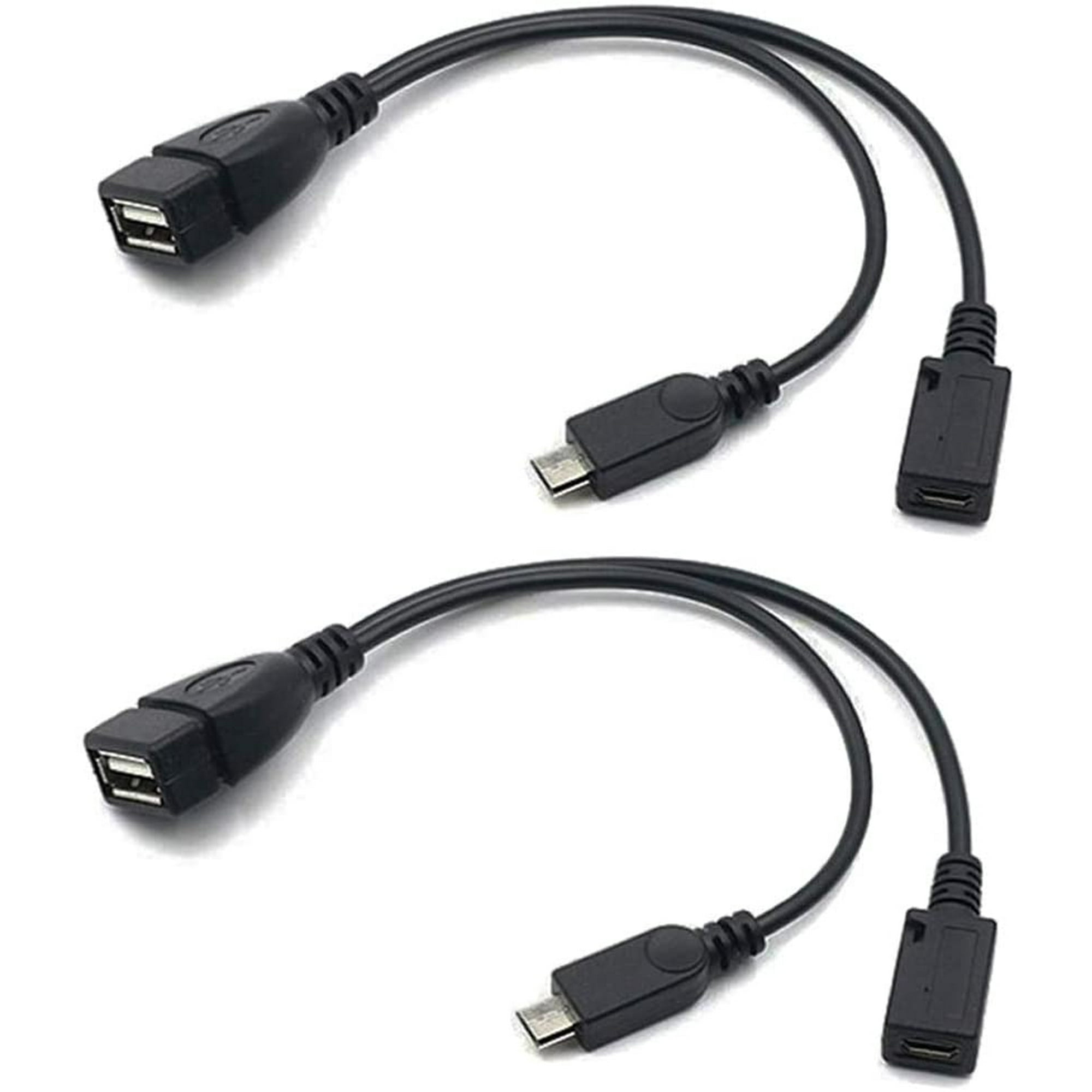 Auvipal 2-en-1 Micro Usb A Usb Adapter (otg Cable + Cable De