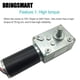 thumbnail image 3 of Motor de engranaje helicoidal DC BRINGSMART 12 V 12 rpm 70 kg.cm de alto par, 3 of 8