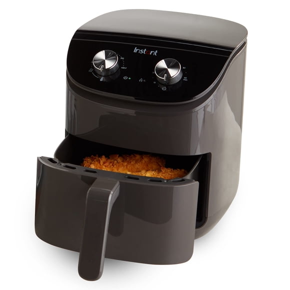 Air Fryer Instant Pot Essentials de 4 cuartos de galón con color negro EvenCrisp