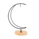 thumbnail image 5 of Soporte para plátanos con forma de árbol, soporte con gancho, base de madera multifuncional, soporte para colgar plátanos, accesorios para guardar plá En forma de luna, 5 of 5