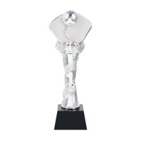Magideal - Trofeo, Premio Al , Grande, Para Torneos Deportivos. Trofeo Copa, Premio Al Para Competiciones De Tenis De Mesa Y Fútbol. Adultos. Plata