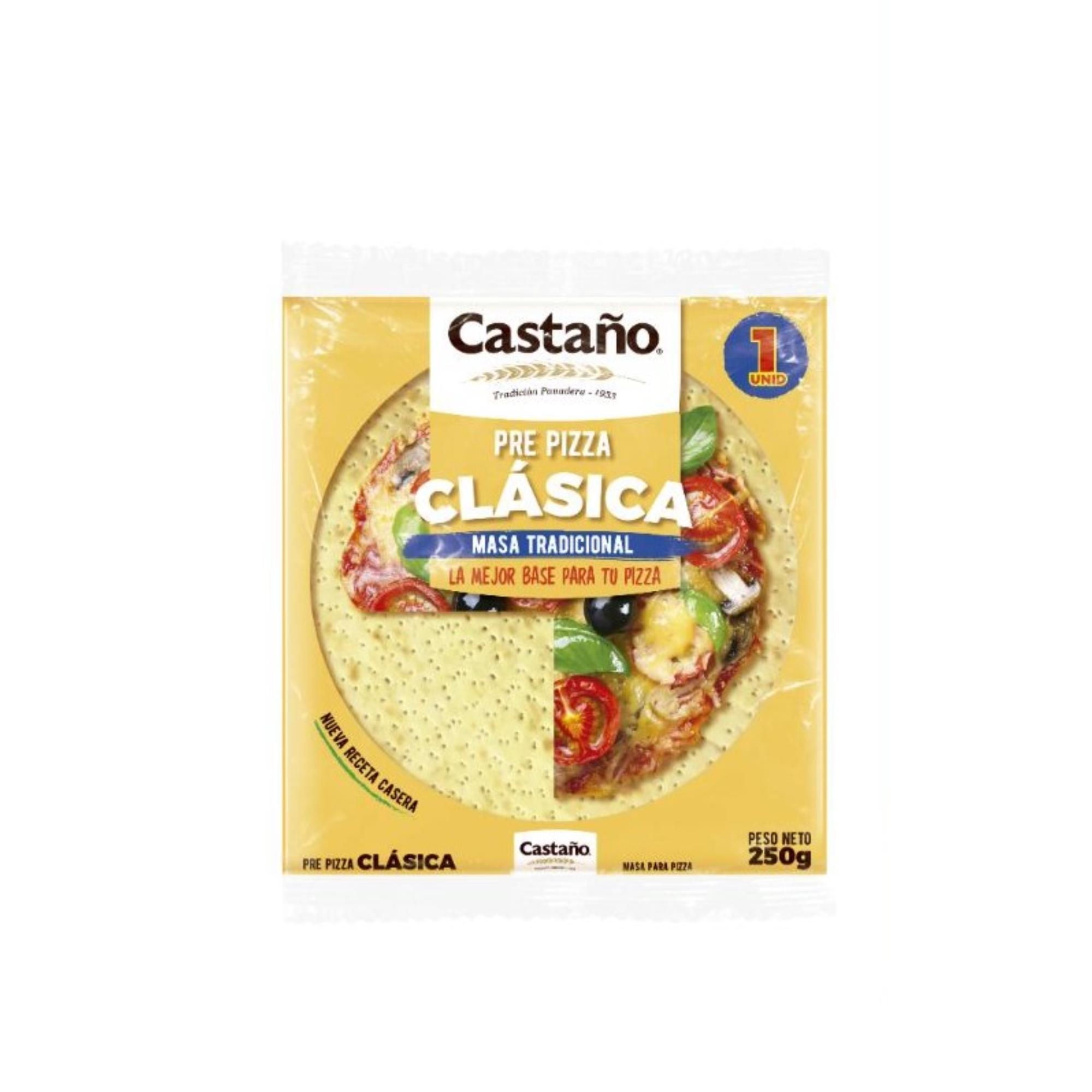 Masa Pre Pizza 250 g Castaño