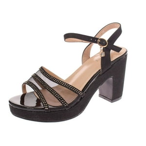 Zapato Tacón Negro Vía Franca