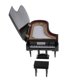 thumbnail image 1 of Instrumento Musical En Miniatura Modelo De Piano De Madera Para 1/8 Accesorio De Mu?ecas, 1 of 5