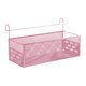 thumbnail image 2 of Cesta De Almacenamiento Colgante De Hierro Para Mesita De Noche, Ideal Para Dormitorios, Apartamentos Y Literas, Color Rosa, 2 of 5