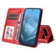 thumbnail image 5 of Funda tipo cartera FOXDOCK para Google Pixel 9 Pro , diseño girasol en relieve, cuero PU, cierre magnético, soporte y tarjetero, 5 of 5