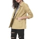 thumbnail image 4 of INSPIRE CHIC Chaquetas Utilitarias para Mujeres de Regreso a Clases con Cintura de Cordón, Bolsillo con Solapa, Cremallera y Botones Camel M, 4 of 7