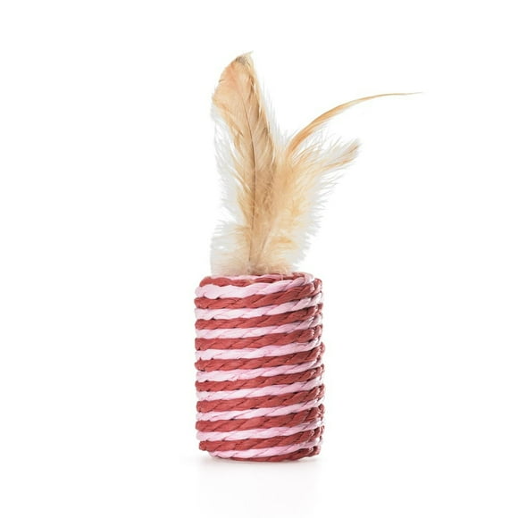 Juguete Para Gato Cilindro Fibra Natural 4cm