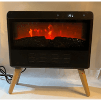 Artihogar - Chimenea Eléctrica Vintage Control Remoto Efecto Llama Real 3 D