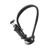 Magideal - Soporte De Teléfono Del Cuello Con Clip De Teléfono Con Manos Libres Para Teléfonos Inteligentes Accesorios Versátiles De Silicona Exterior Genérico Negro