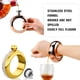thumbnail image 3 of Frasco brazalete de acero inoxidable 304 hecho a mano con embudo en caja de regalo para mujeres, niñas, bailes, cumpleaños, fiestas, clubes y bares, 3.5 oz, 3 of 8