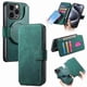 thumbnail image 1 of Funda Billetera Magnética para iPhone 15 Pro Soporte Tarjetas Desmontable Verde, 1 of 6