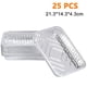thumbnail image 1 of Bandejas de goteo de parrilla de papel de aluminio: paquete a granel de bandejas de parrilla duraderas Bandejas de grasa de barbacoa desechables compatibles con También hecho ideal para hornear, asar, 1 of 8