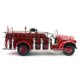 thumbnail image 4 of Coche a escala 1:24 Road Signature Camión de bomberos GMC 1941 rojo con accesorios, 4 of 8
