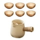 thumbnail image 3 of Tetera De Cerámica Y 6 Tazas Con Mango Antiescaldaduras Para Hotel, Hogar, Exterior, Blanco, 3 of 3
