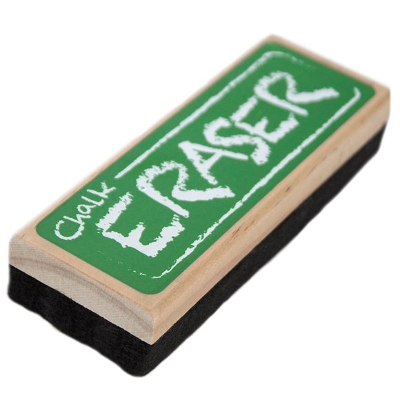 Pizarra Eraser Imagination Generation con tiza y borrado en seco, fieltro negro