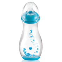 Babelito - Mamadera Angular 250Ml Celeste 0-6 Meses