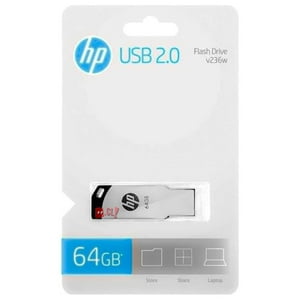 Pendrive Hp V236W 64Gb 2.0 Plateado - Ps
