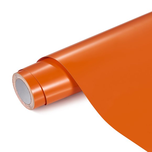 Rollo de vinilo ANT naranja 9,1 m x 30,5 cm con adhesivo permanente