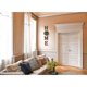 thumbnail image 3 of Cartel de pared HOME Mkono con letras de madera y corona de eucalipto, 3 of 3