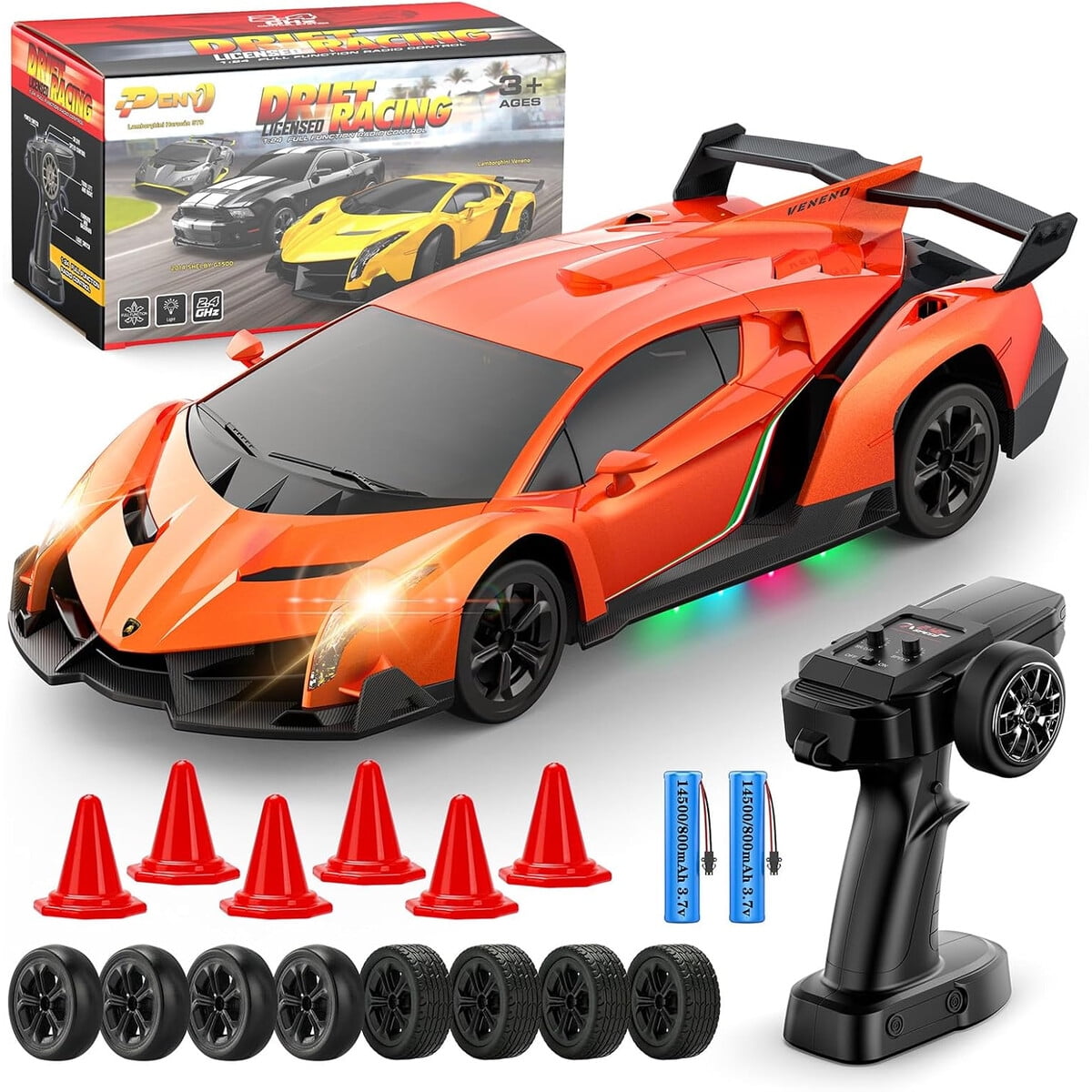 Auto Control Remoto Lamborghini Veneno 124 Drift 15kmh