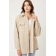thumbnail image 1 of Shacket CC Clothing Jq Fleece Sobredimensionado Avena M, 1 of 5