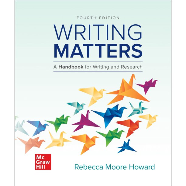 Manual Writing Matters: Guía de Escritura e Investigación – Edición Cuarta (McGraw-Hill Education)