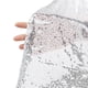 thumbnail image 4 of REGALWOVEN 1 Paquete de Manteles Cubiertas de Mesa de Lentejuelas para Comedor Plata 47" x 83", 4 of 6