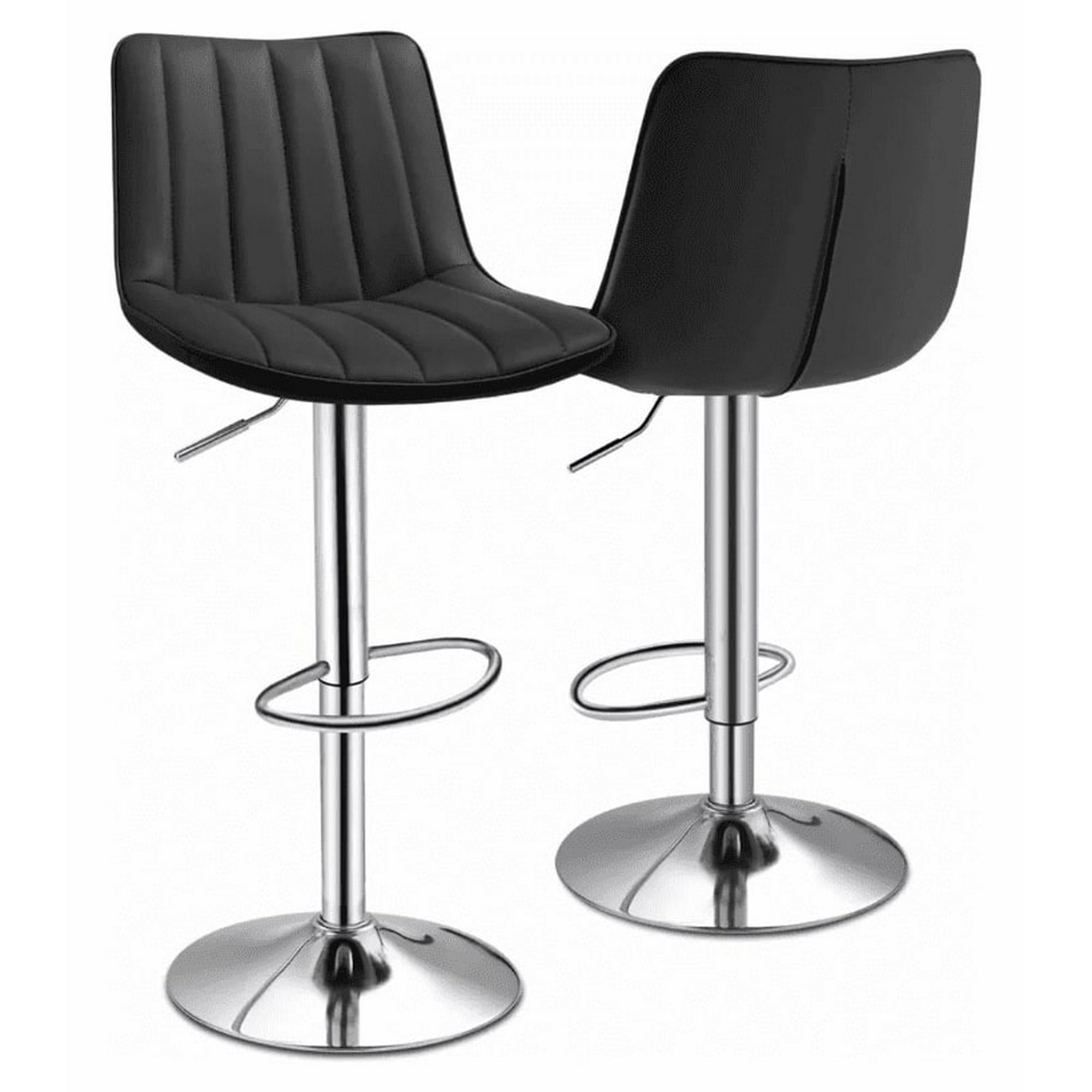 Artihogar - Pack Sillas Bar Palermo Ecocuero Color Negro