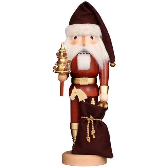 Cascanueces Christian Ulbricht Papá Noel, oro natural, 40 cm