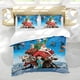 thumbnail image 5 of Arthur Christmas Conjunto de sábanas temático, trío de piezas, cómodo y amigable con la piel, diseño único, regalo de decoración para el hogar para familiares, amigos y fans,135cm *200cm, 5 of 6