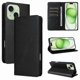 thumbnail image 1 of Funda Cartera para iPhone 15 Plus con Ranuras Tarjetas y Soporte - Protección Completa Negro, 1 of 5