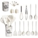 thumbnail image 1 of Set 18 Utensilios Cocina Mango Silicona Y Madera Repostería Blanco, 1 of 4