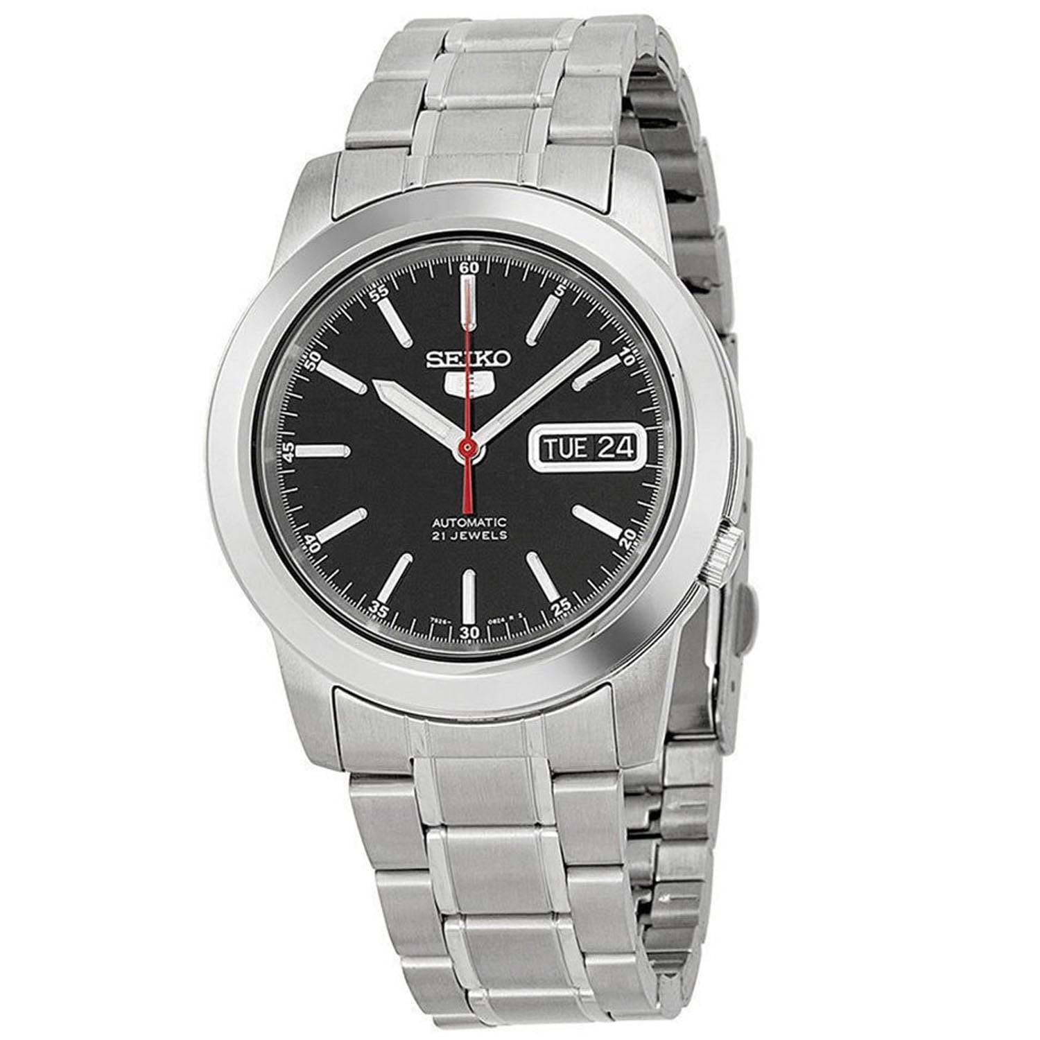 Reloj Seiko Clásico De Esfera Negra Para Hombre - Snke53k1