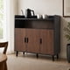 thumbnail image 3 of Aparador Buffet Industrial 100x34x92 cm Nogal Negro 3 Puertas Repisas MDF 12 mm, 3 of 6