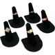 thumbnail image 1 of 5 expositores de joyas de terciopelo negro para anillos, 1 of 4