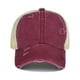 thumbnail image 1 of Unisex Washed Baseball Cap: Distressed Ripped Criss Cross Ponytail Hat - Adjustable Casual Style for Men & Women, 1 of 5