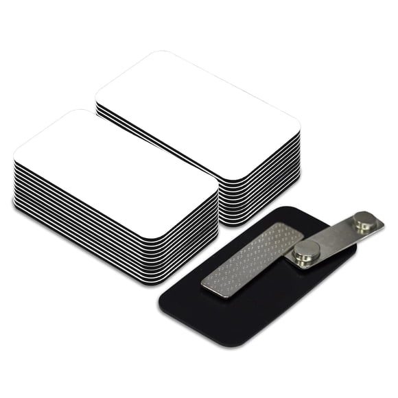Etiquetas para Nombre en Blanco All Quality Paquete de 25 3.8x7.6 cm Magnéticas