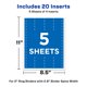 thumbnail image 4 of Binder Spine Inserts Avery para carpetas de anillas de 5 cm, 20 insertos, 4 of 8